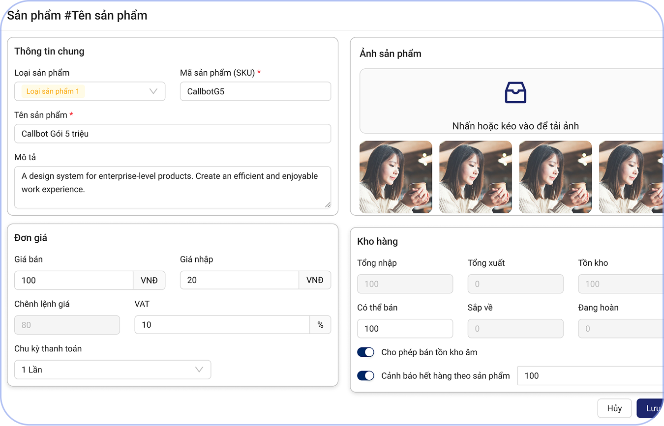 Quản lý sản phẩm